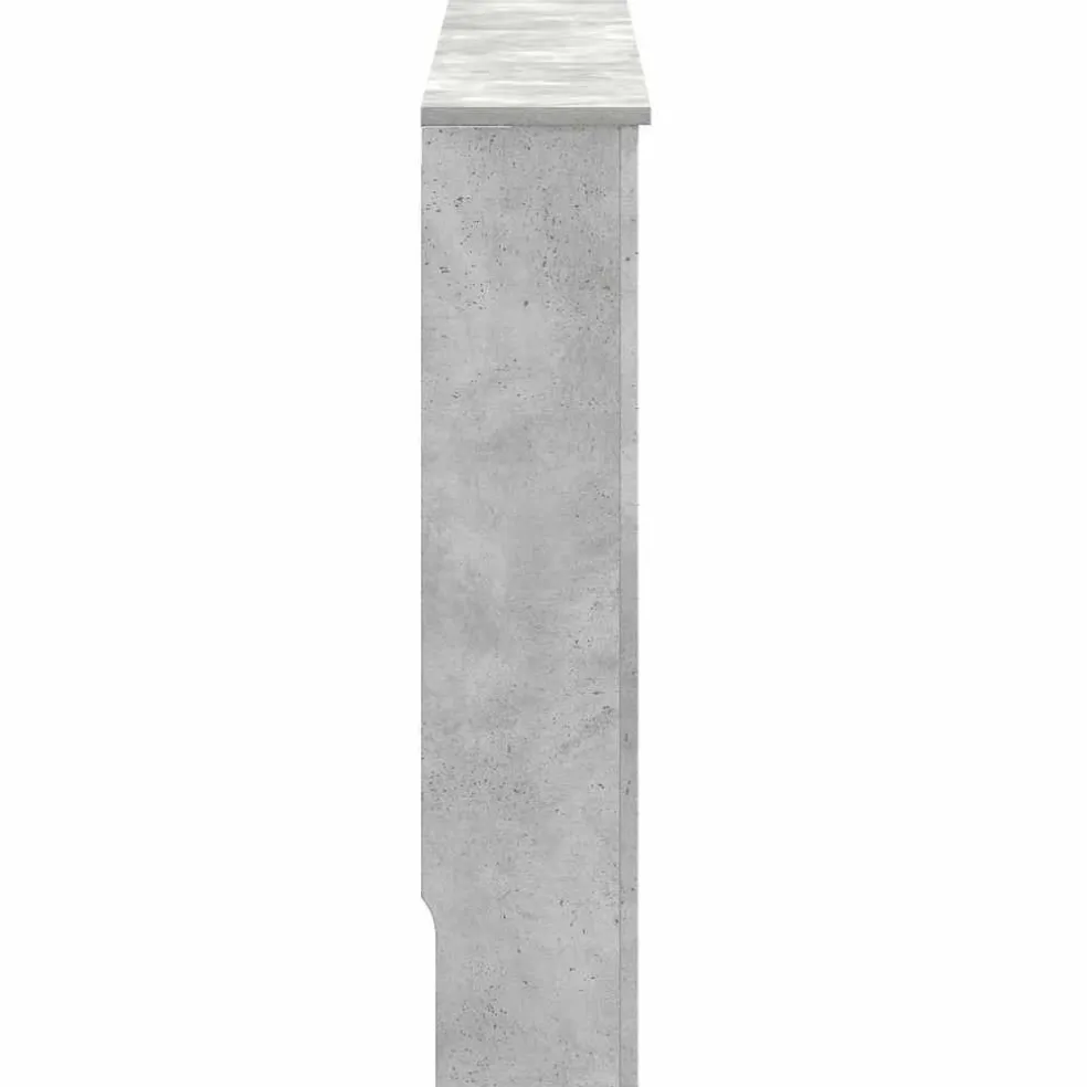 vidaXL Radiatorafdekking Betongrijs 172 x 19 x 81,5 cm Bewerkt hout