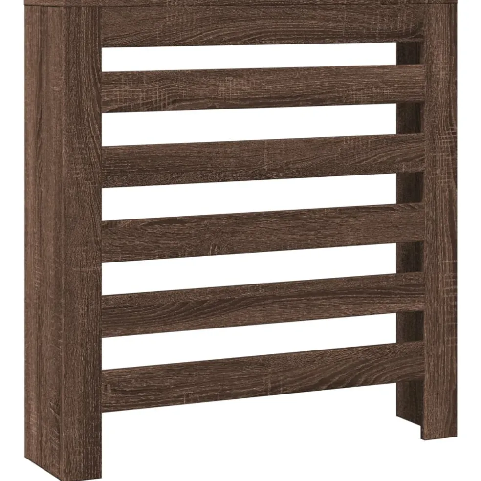 vidaXL Radiatorafdekking Bruin eiken Bewerkt hout