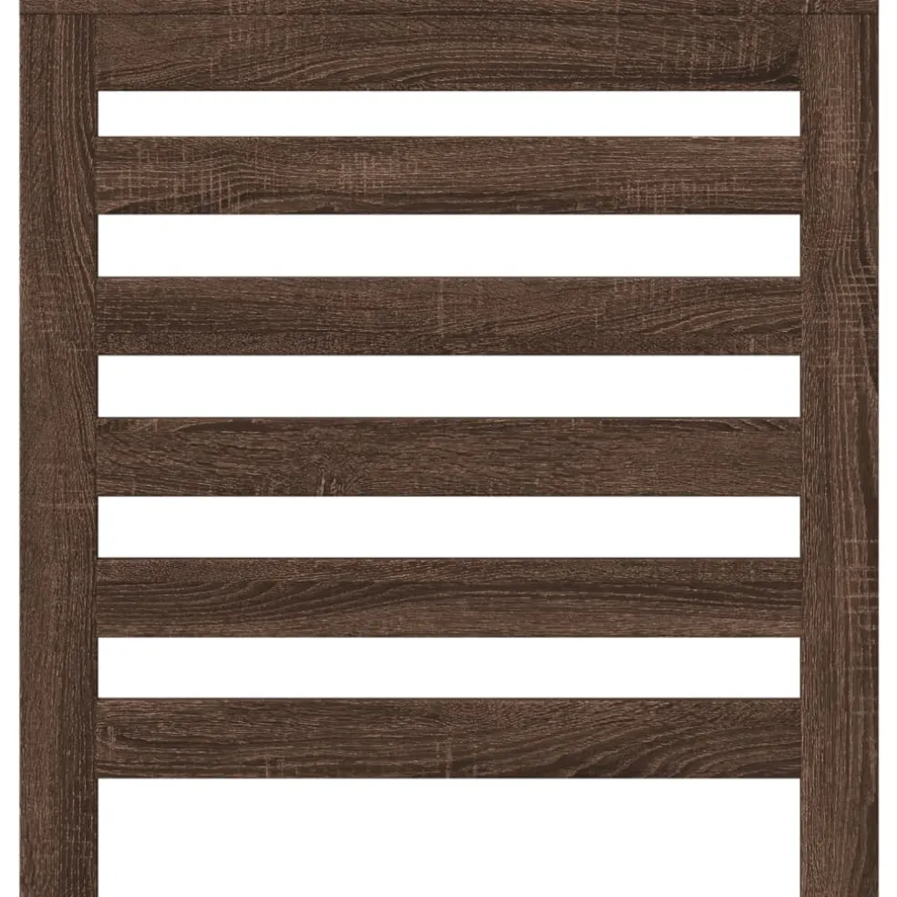 vidaXL Radiatorafdekking Bruin eiken Bewerkt hout