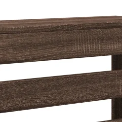 vidaXL Radiatorafdekking Bruin eiken Bewerkt hout