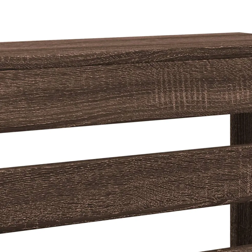 vidaXL Radiatorafdekking Bruin eiken Bewerkt hout