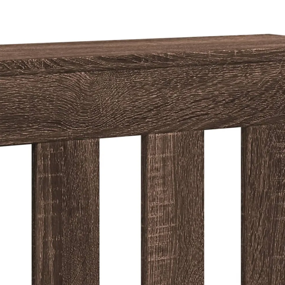 vidaXL Radiatorafdekking Bruin eiken Bewerkt hout