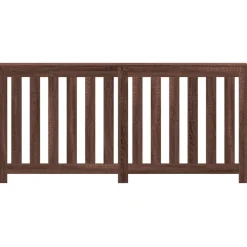 vidaXL Radiatorafdekking Bruin eiken Bewerkt hout