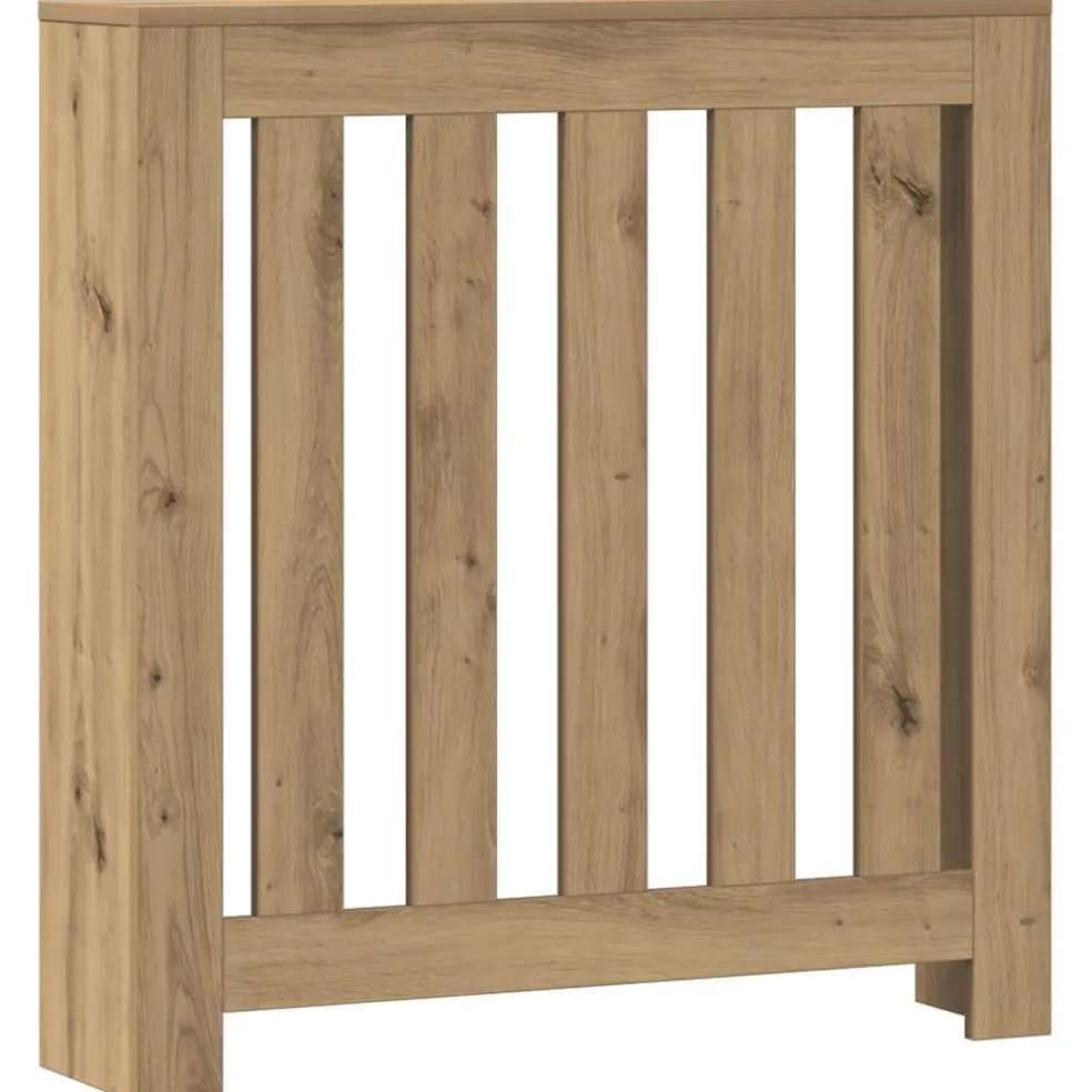 vidaXL Radiatorafdekking Eiken 78 x 20 x 82 cm Bewerkt hout