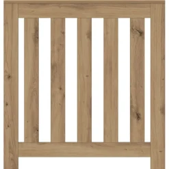 vidaXL Radiatorafdekking Eiken 78 x 20 x 82 cm Bewerkt hout
