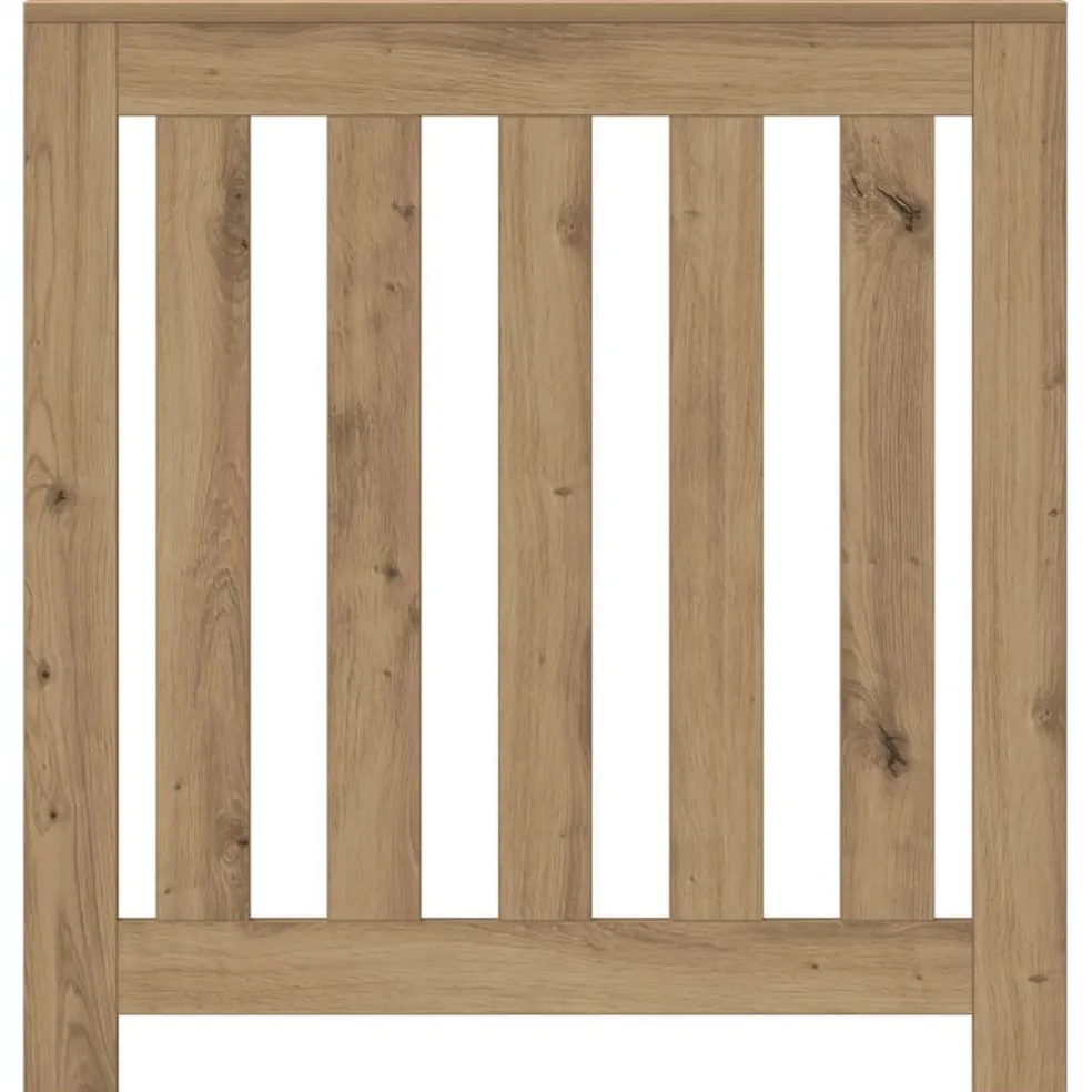 vidaXL Radiatorafdekking Eiken 78 x 20 x 82 cm Bewerkt hout