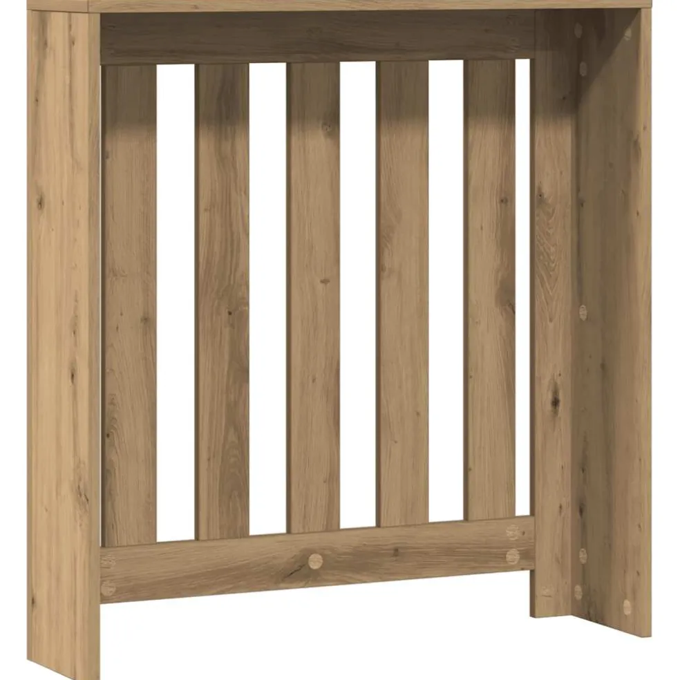 vidaXL Radiatorafdekking Eiken 78 x 20 x 82 cm Bewerkt hout