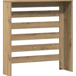 vidaXL Radiatorafdekking Eiken 78 x 20 x 82 cm Bewerkt hout