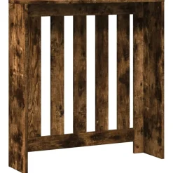 vidaXL Radiatorafdekking Gerookt eiken 78 x 20 x 82 cm Bewerkt hout