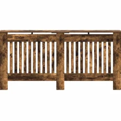 vidaXL Radiatorafdekking Gerookt eiken 172 x 19 x 81,5 cm Bewerkt hout