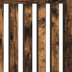 vidaXL Radiatorafdekking Gerookt eiken 172 x 19 x 81,5 cm Bewerkt hout