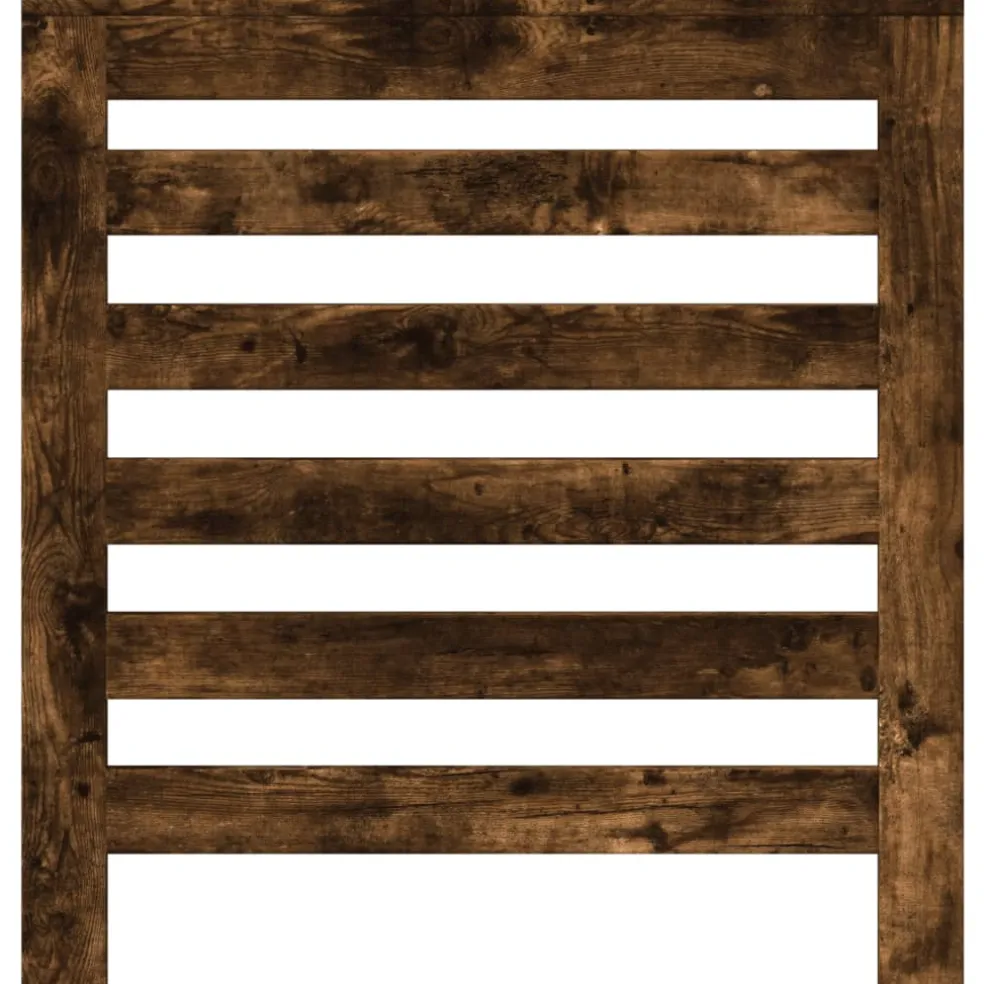 vidaXL Radiatorafdekking Gerookt eiken 78 x 20 x 82 cm Bewerkt hout