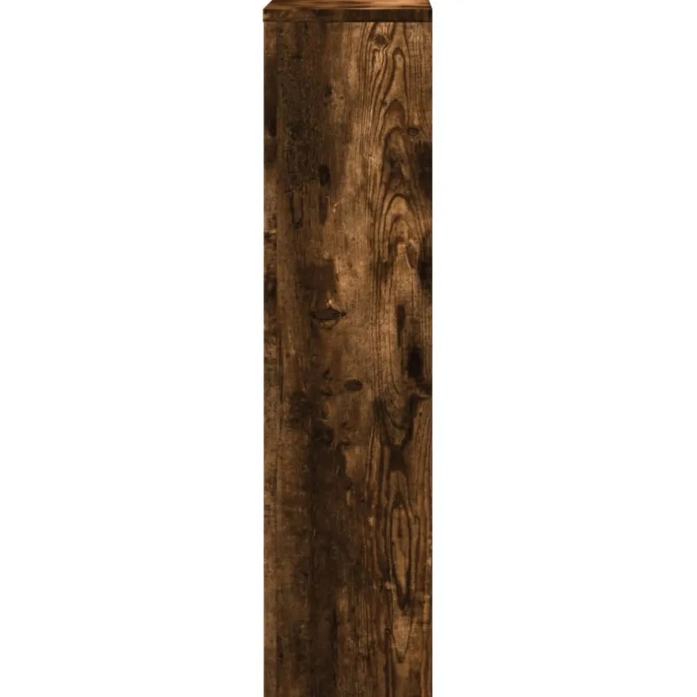 vidaXL Radiatorafdekking Gerookt eiken 78 x 20 x 82 cm Bewerkt hout