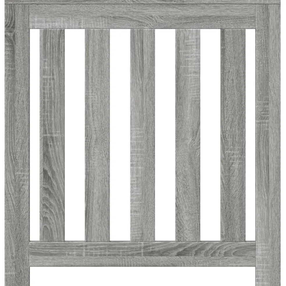 vidaXL Radiatorafdekking Grijs Sonoma 78 x 20 x 82 cm Bewerkt hout