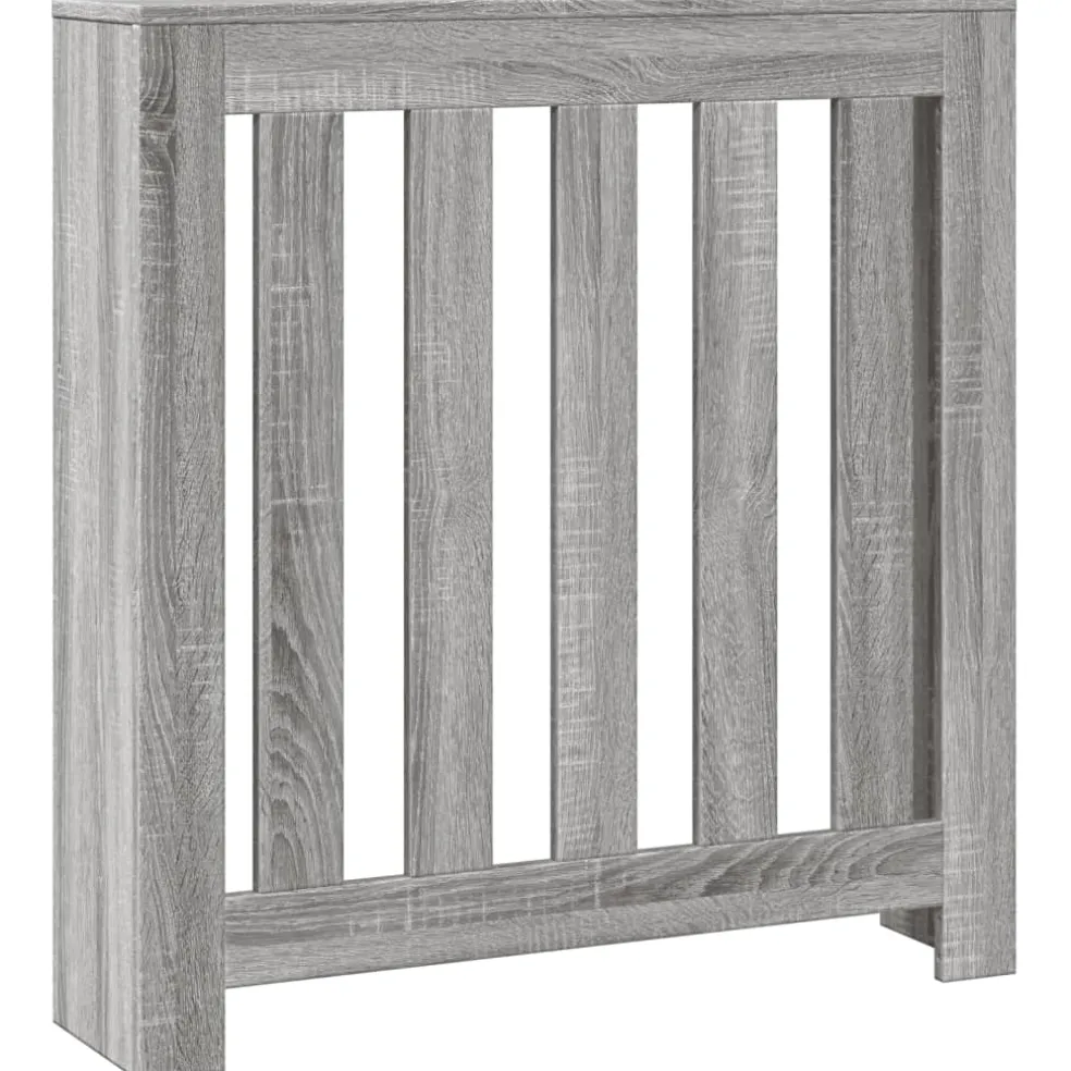 vidaXL Radiatorafdekking Grijs Sonoma 78 x 20 x 82 cm Bewerkt hout