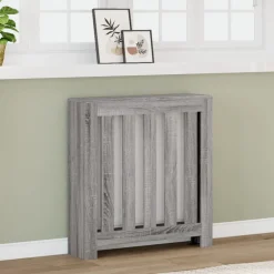 vidaXL Radiatorafdekking Grijs Sonoma 78 x 20 x 82 cm Bewerkt hout