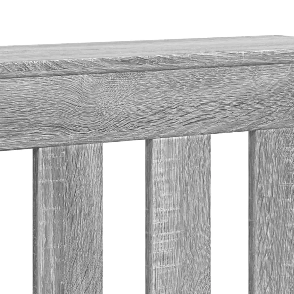 vidaXL Radiatorafdekking Grijs Sonoma 78 x 20 x 82 cm Bewerkt hout