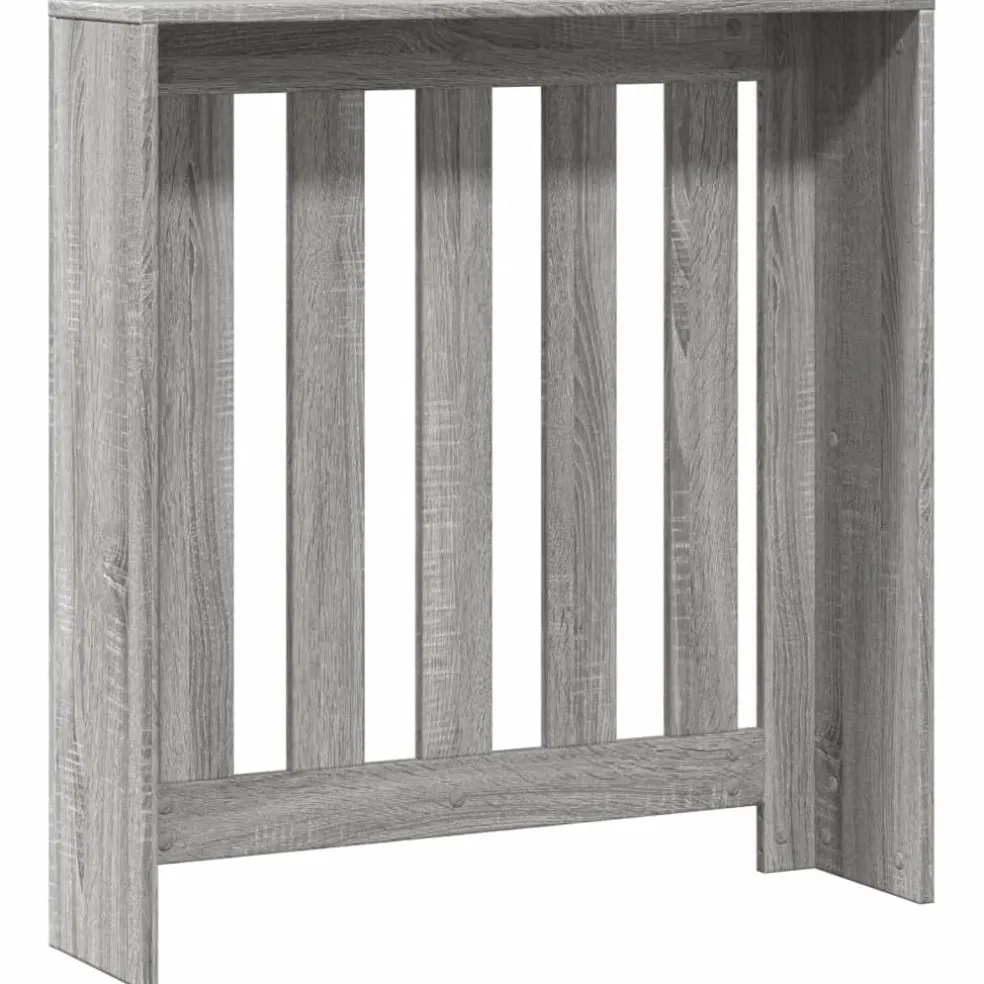 vidaXL Radiatorafdekking Grijs Sonoma 78 x 20 x 82 cm Bewerkt hout