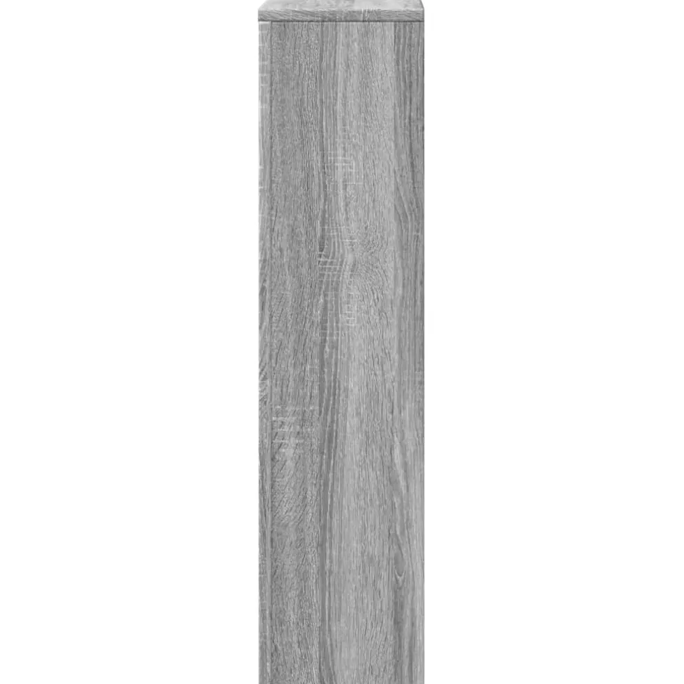 vidaXL Radiatorafdekking Grijs Sonoma 78 x 20 x 82 cm Bewerkt hout