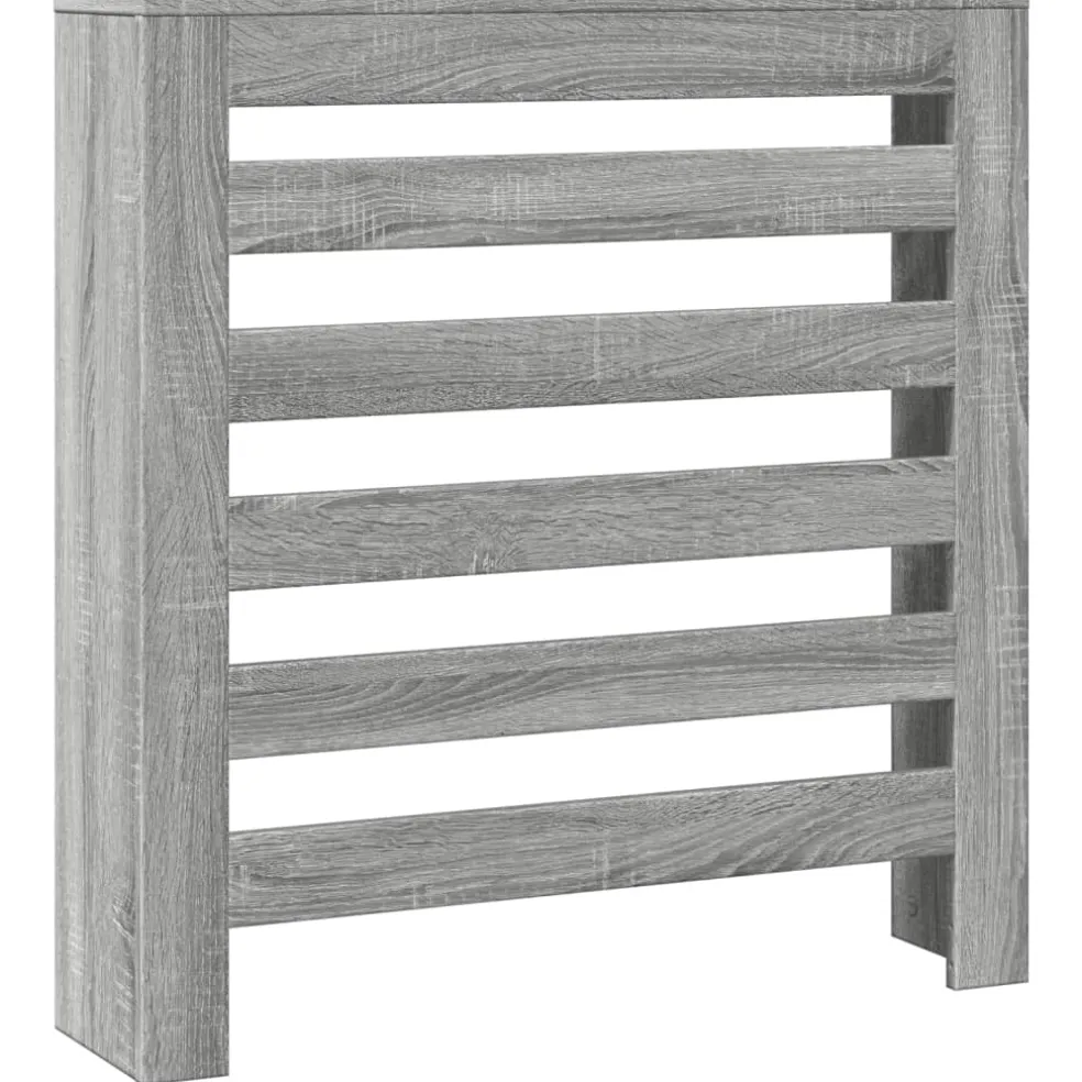 vidaXL Radiatorafdekking Grijs Sonoma 78 x 20 x 82 cm Bewerkt hout