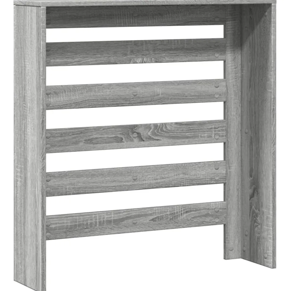 vidaXL Radiatorafdekking Grijs Sonoma 78 x 20 x 82 cm Bewerkt hout