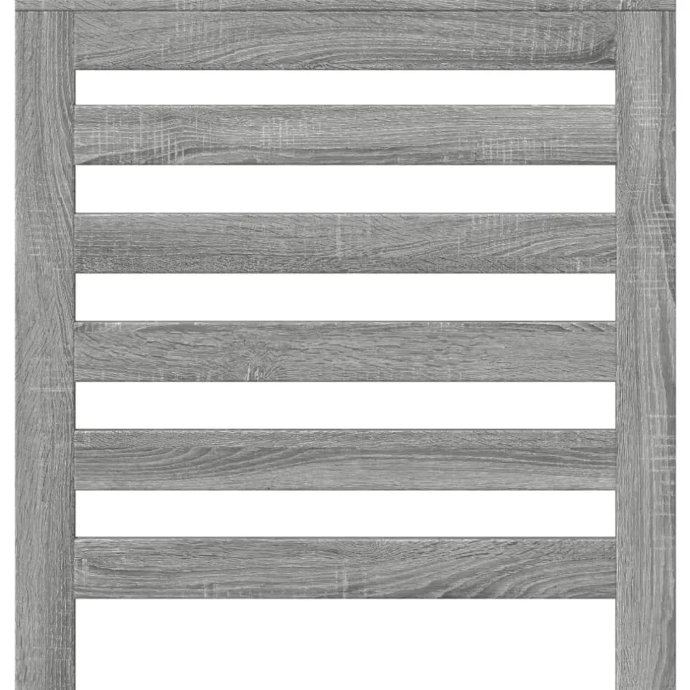 vidaXL Radiatorafdekking Grijs Sonoma 78 x 20 x 82 cm Bewerkt hout