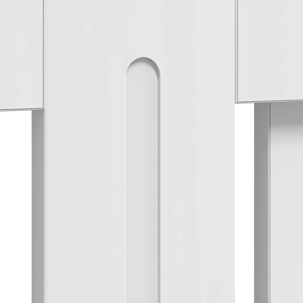 vidaXL Radiatorafdekking Hoogglans Wit 172 x 19 x 81,5 cm Bewerkt hout