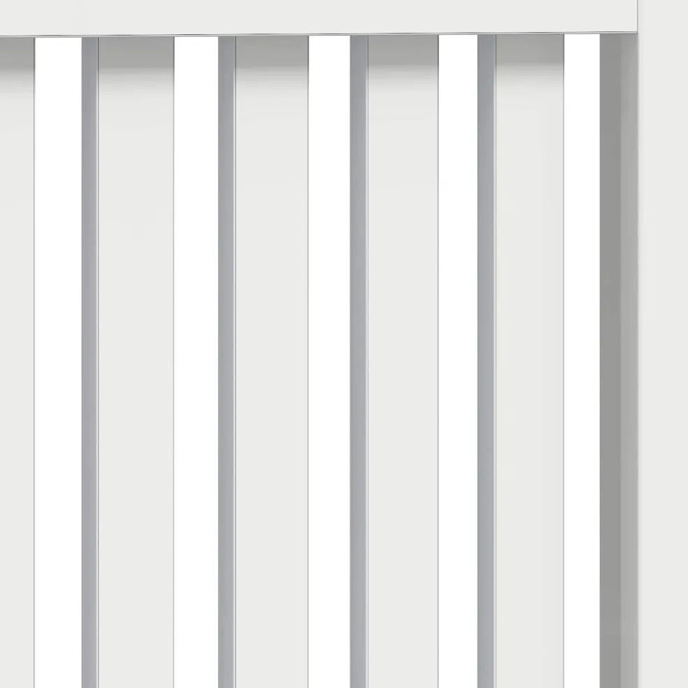 vidaXL Radiatorafdekking Hoogglans Wit 172 x 19 x 81,5 cm Bewerkt hout