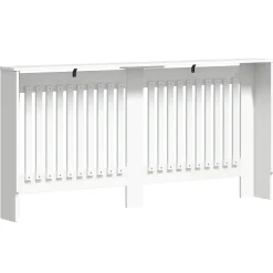 vidaXL Radiatorafdekking Hoogglans Wit 172 x 19 x 81,5 cm Bewerkt hout