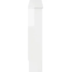 vidaXL Radiatorafdekking Hoogglans Wit 172 x 19 x 81,5 cm Bewerkt hout