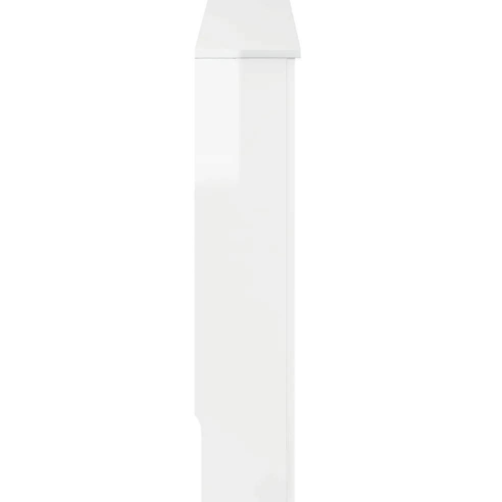 vidaXL Radiatorafdekking Hoogglans Wit 172 x 19 x 81,5 cm Bewerkt hout
