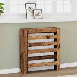 vidaXL Radiatorafdekking Oud hout 78 x 20 x 82 cm Bewerkt hout