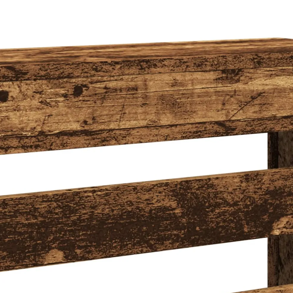 vidaXL Radiatorafdekking Oud hout 78 x 20 x 82 cm Bewerkt hout