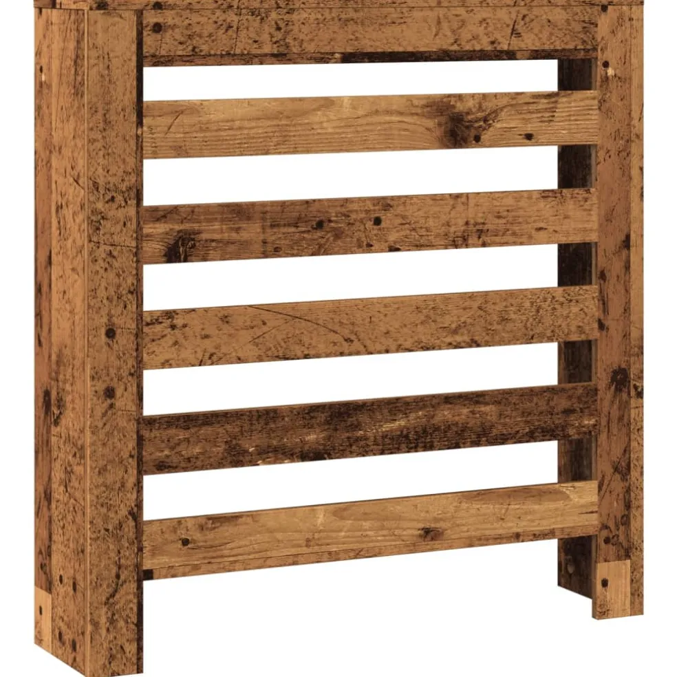 vidaXL Radiatorafdekking Oud hout 78 x 20 x 82 cm Bewerkt hout