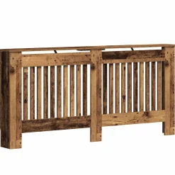 vidaXL Radiatorafdekking Oud hout 172 x 19 x 81,5 cm Bewerkt hout