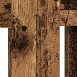 vidaXL Radiatorafdekking Oud hout 172 x 19 x 81,5 cm Bewerkt hout