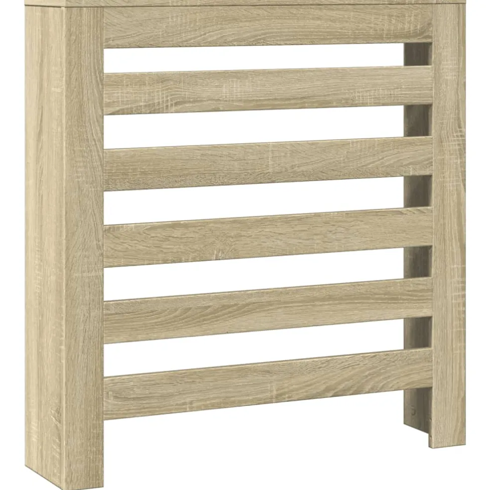 vidaXL Radiatorafdekking Sonoma Eiken 78 x 20 x 82 cm Bewerkt hout