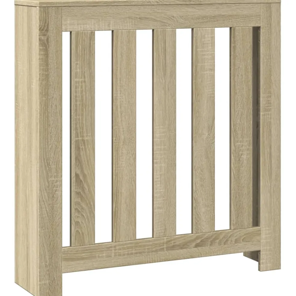 vidaXL Radiatorafdekking Sonoma Eiken 78 x 20 x 82 cm Bewerkt hout