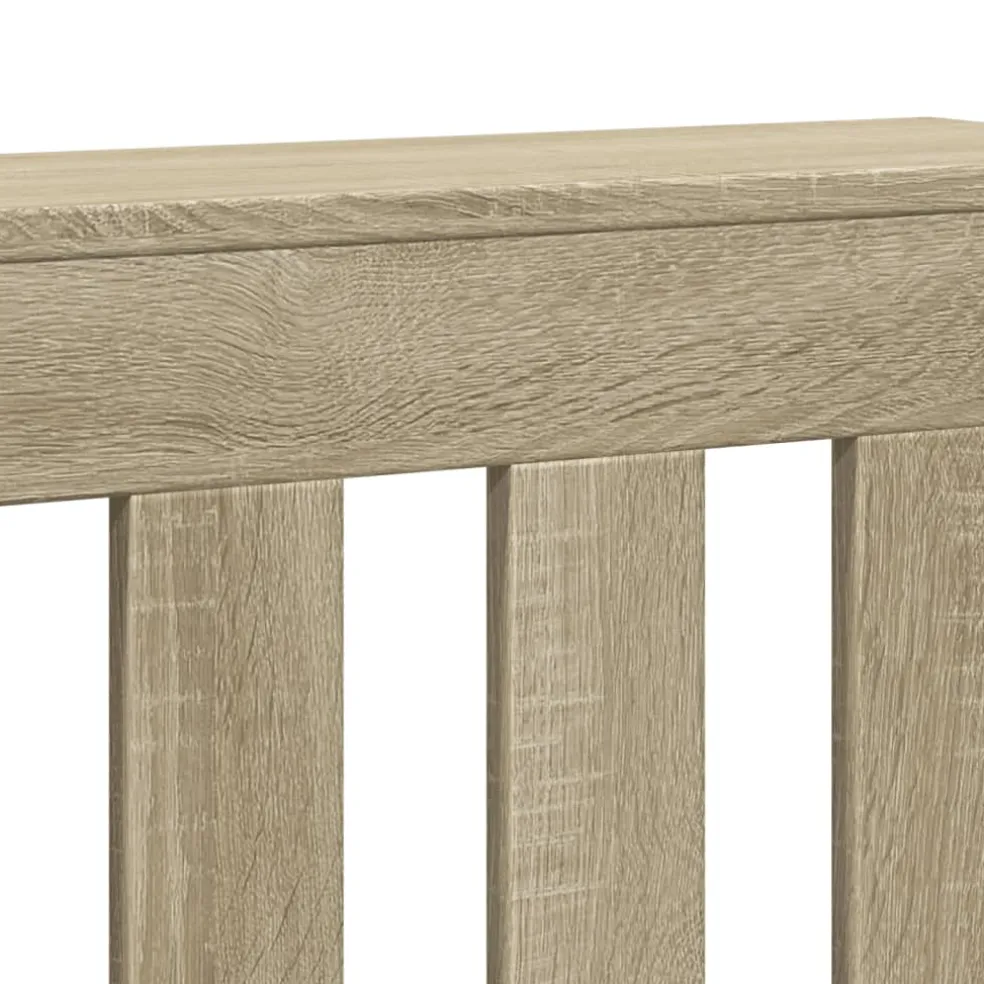 vidaXL Radiatorafdekking Sonoma Eiken 78 x 20 x 82 cm Bewerkt hout