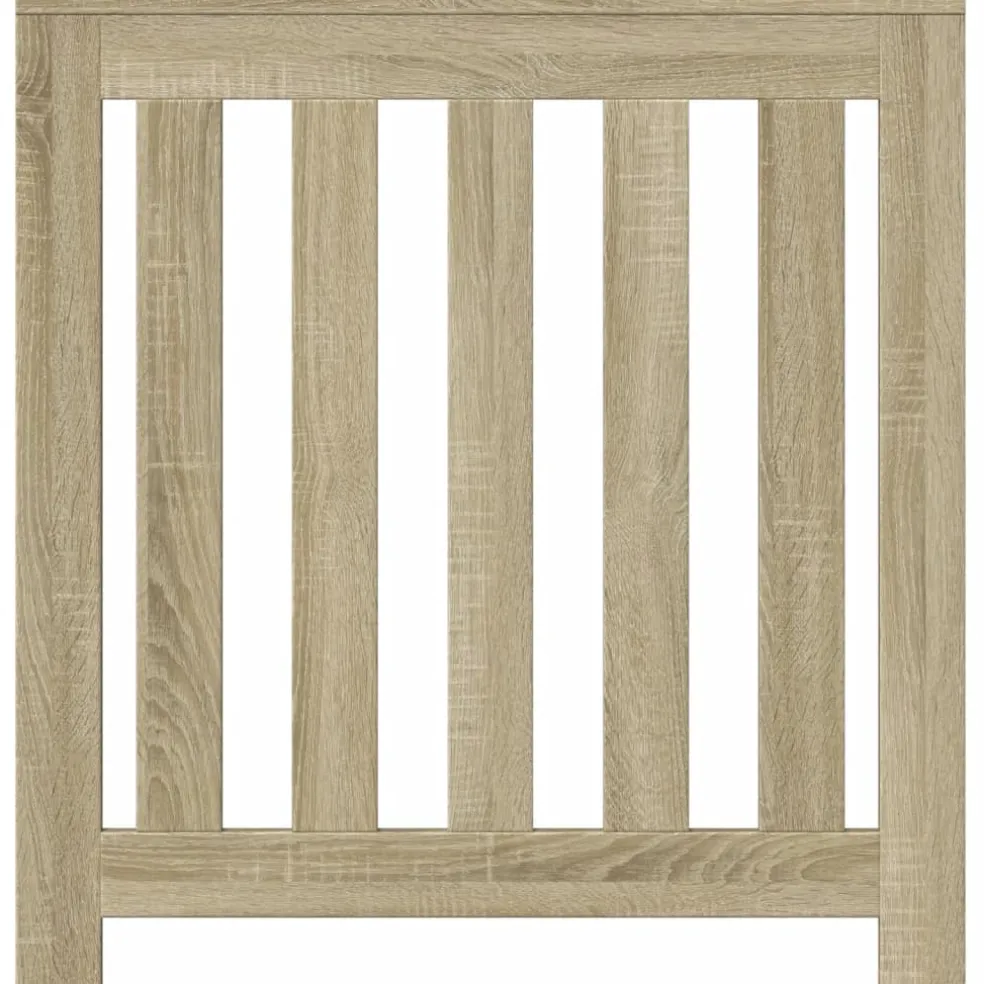 vidaXL Radiatorafdekking Sonoma Eiken 78 x 20 x 82 cm Bewerkt hout