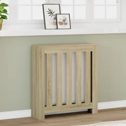 vidaXL Radiatorafdekking Sonoma Eiken 78 x 20 x 82 cm Bewerkt hout