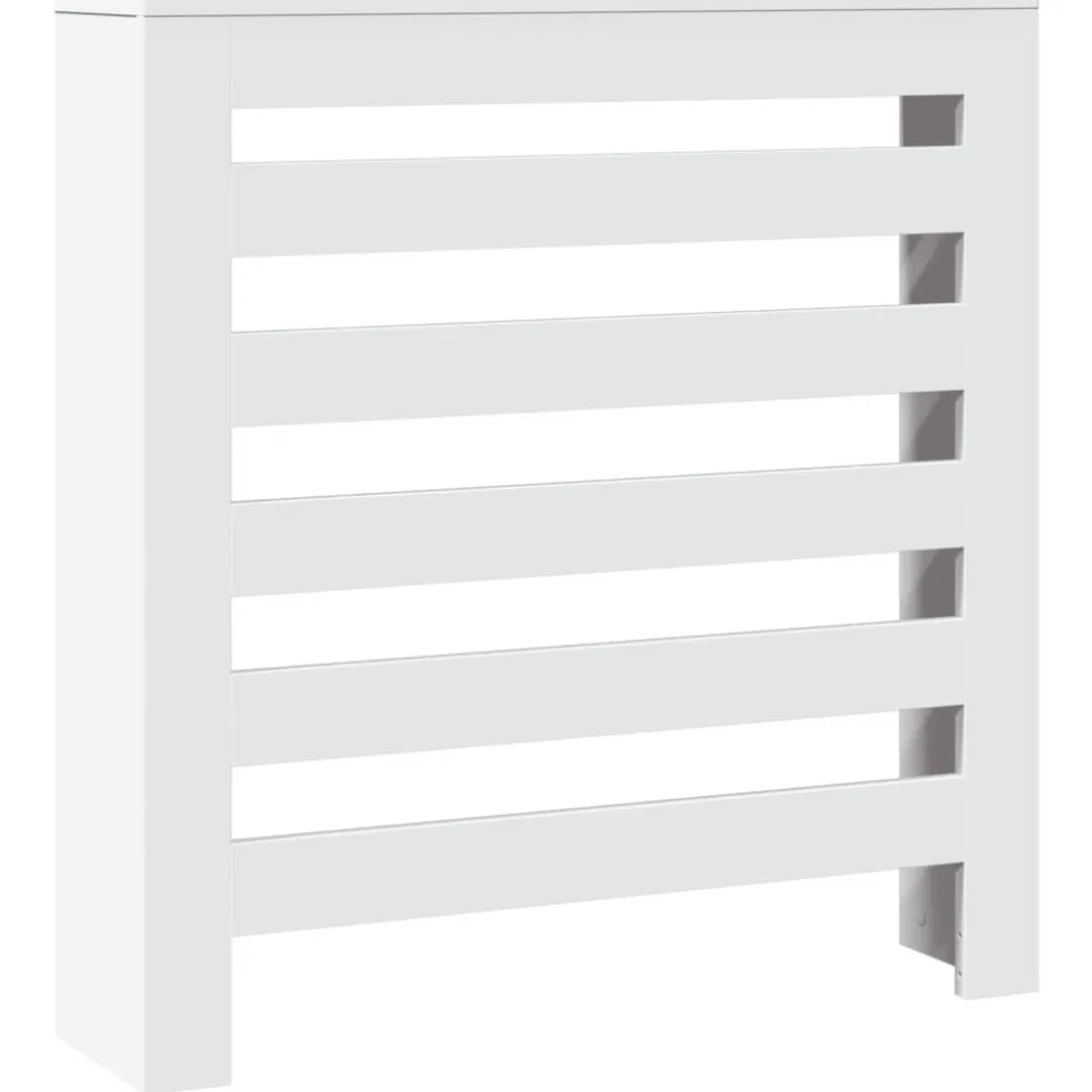 vidaXL Radiatorafdekking Wit 78 x 20 x 82 cm Bewerkt hout