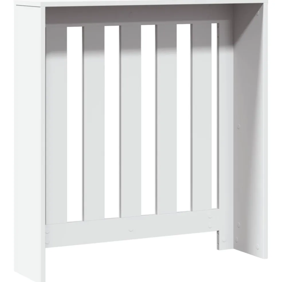 vidaXL Radiatorafdekking Wit 78 x 20 x 82 cm Bewerkt hout