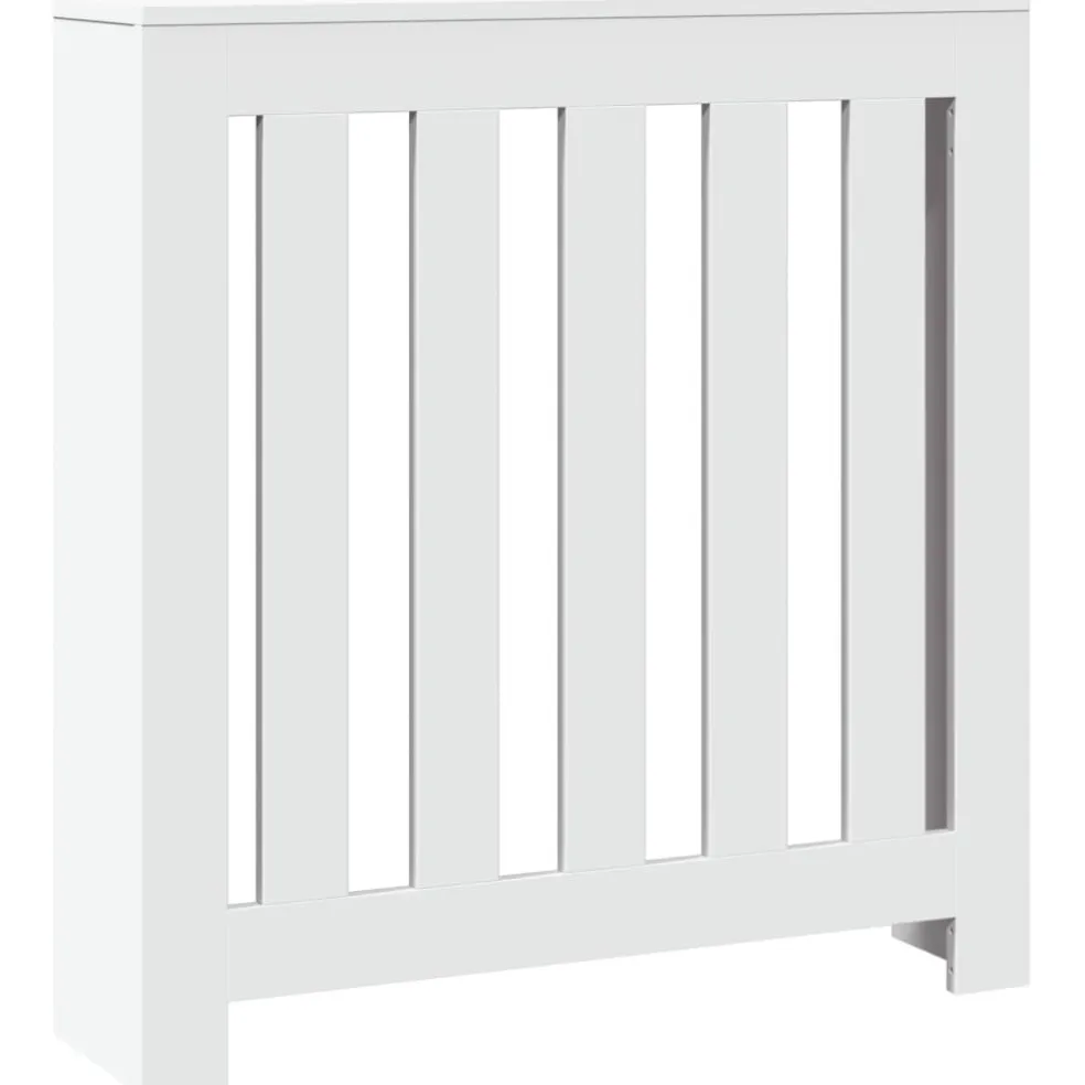 vidaXL Radiatorafdekking Wit 78 x 20 x 82 cm Bewerkt hout