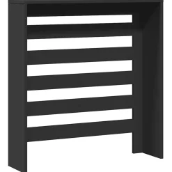 vidaXL Radiatorafdekking Zwart 78 x 20 x 82 cm Bewerkt hout
