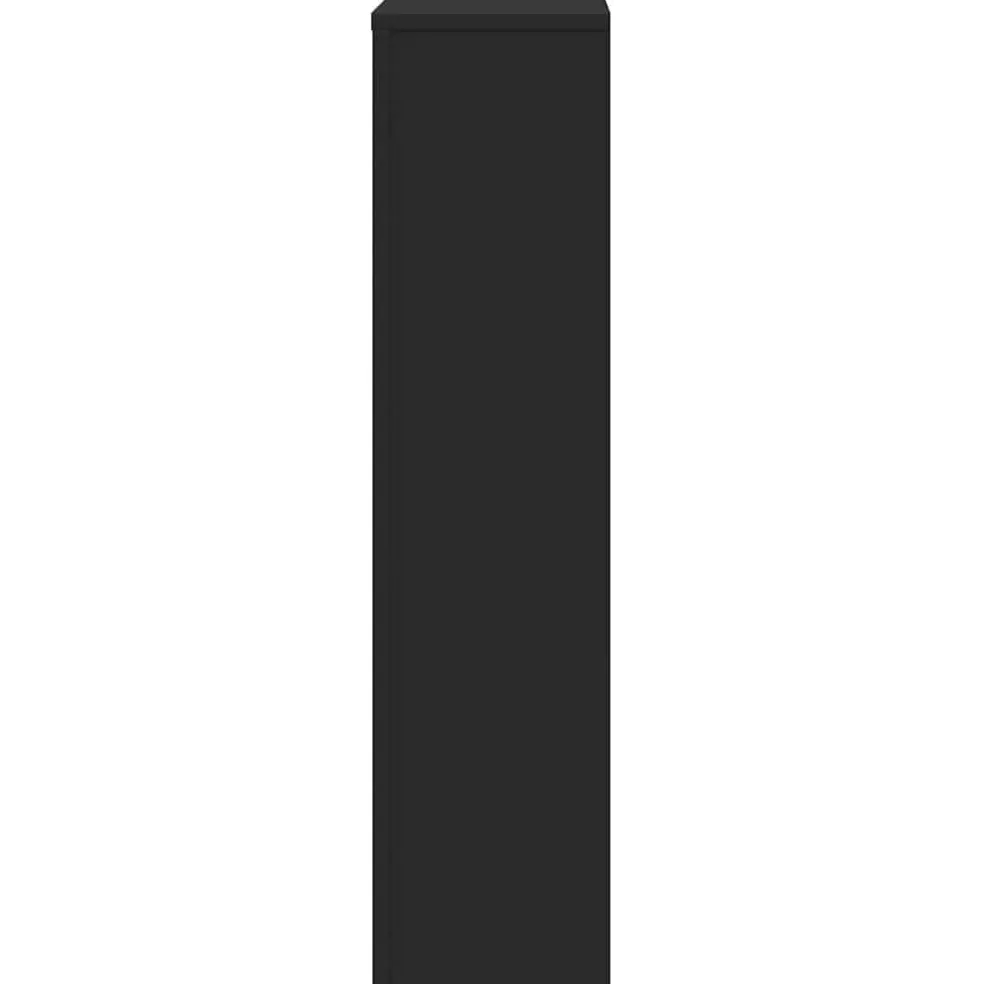 vidaXL Radiatorafdekking Zwart 78 x 20 x 82 cm Bewerkt hout