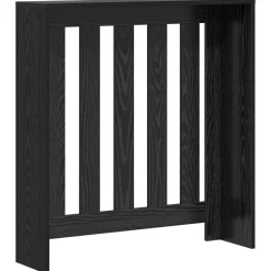 vidaXL Radiatorafdekking Zwart eiken 78 x 20 x 82 cm Bewerkt hout