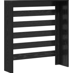 vidaXL Radiatorafdekking Zwart eiken 78 x 20 x 82 cm Bewerkt hout
