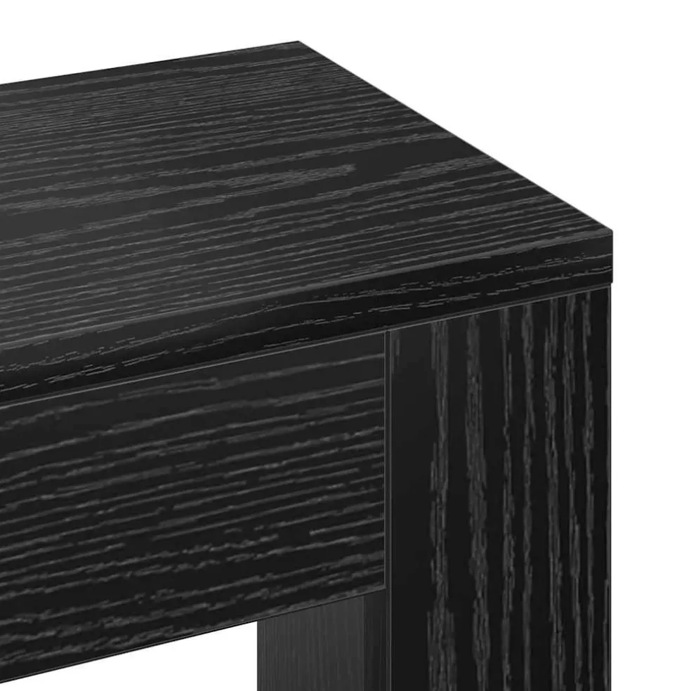 vidaXL Radiatorafdekking Zwart eiken 78 x 20 x 82 cm Bewerkt hout
