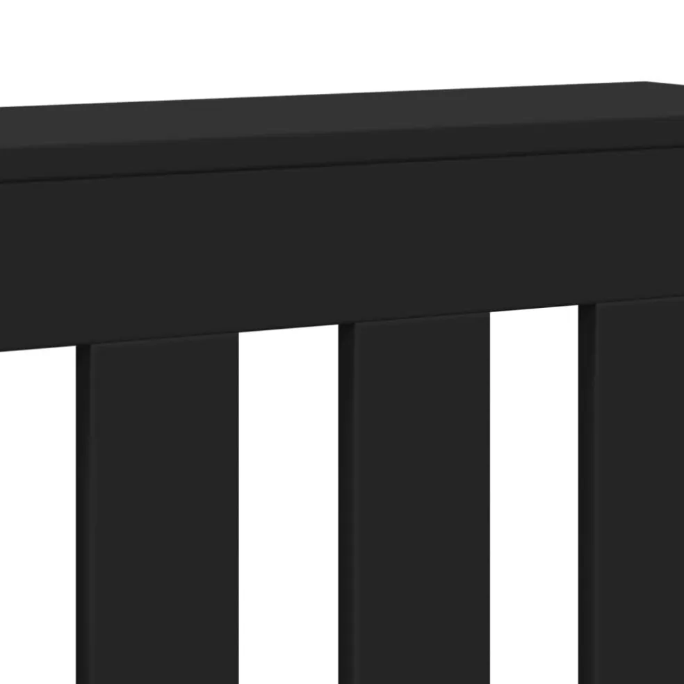 vidaXL Radiatorafdekking Zwart 175 x 20 x 82 cm Bewerkt hout